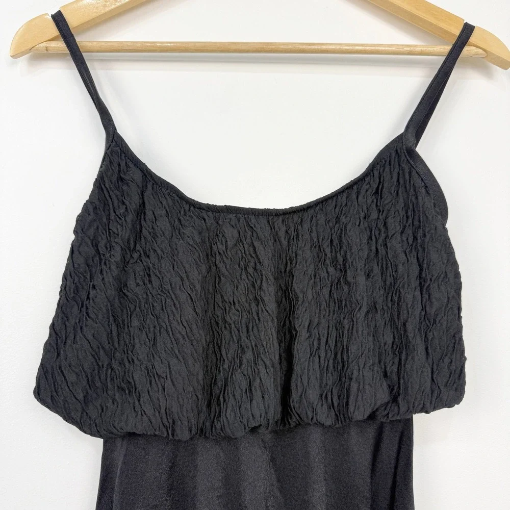 Vintage 80s 90s Robby Len‎ Swimsuit Women Size 8 Black One Piece Retro